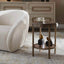 Uttermost Living Cusano Round Dark Marble Side Table House of Isabella UK
