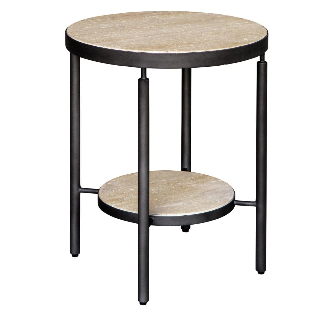 Uttermost Living Dauntless Travertine Side Table House of Isabella UK