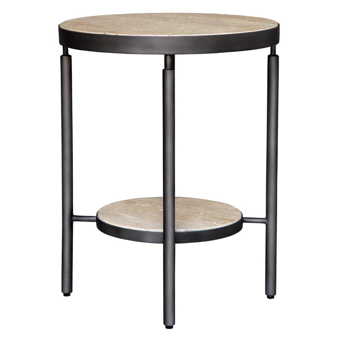Uttermost Living Dauntless Travertine Side Table House of Isabella UK