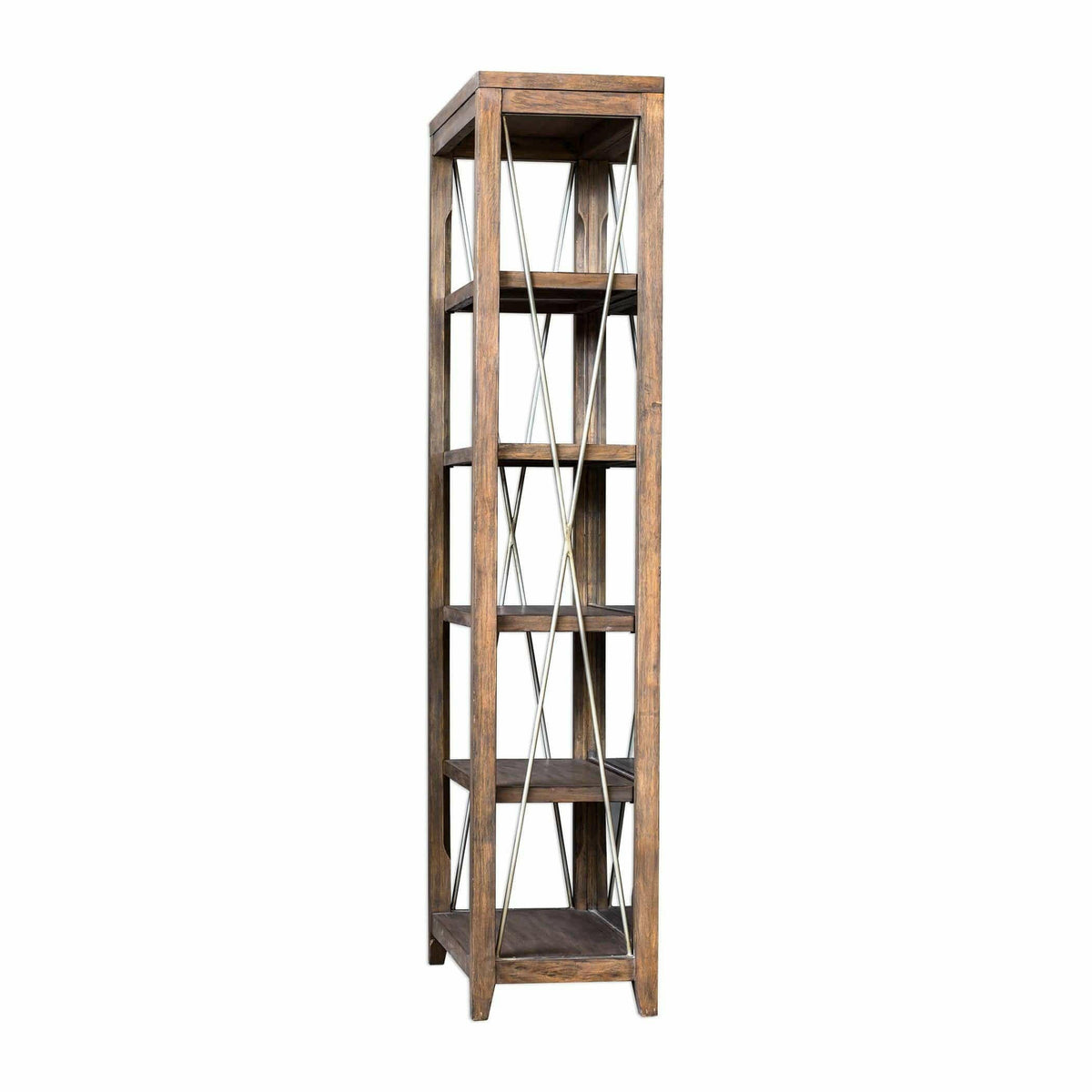 Delancey Weathered Oak Etagere.