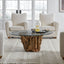 Uttermost Living Driftwood Glass Top Large Coffee Table House of Isabella UK