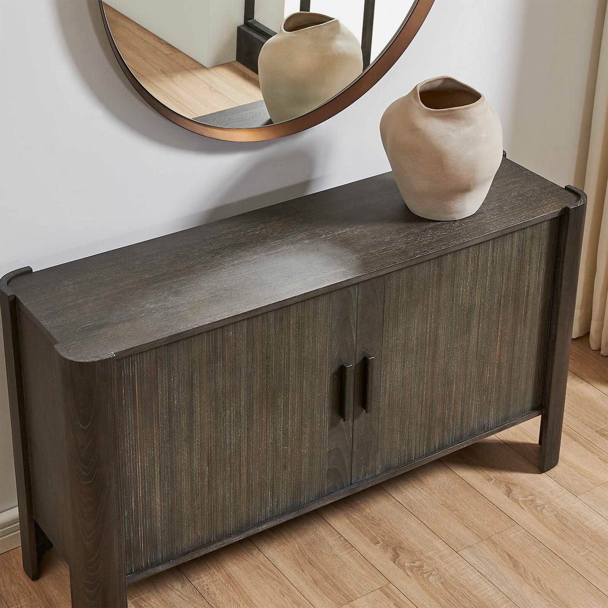 Uttermost Living Drury 2 Door Storage Cabinet in Dark Grey House of Isabella UK