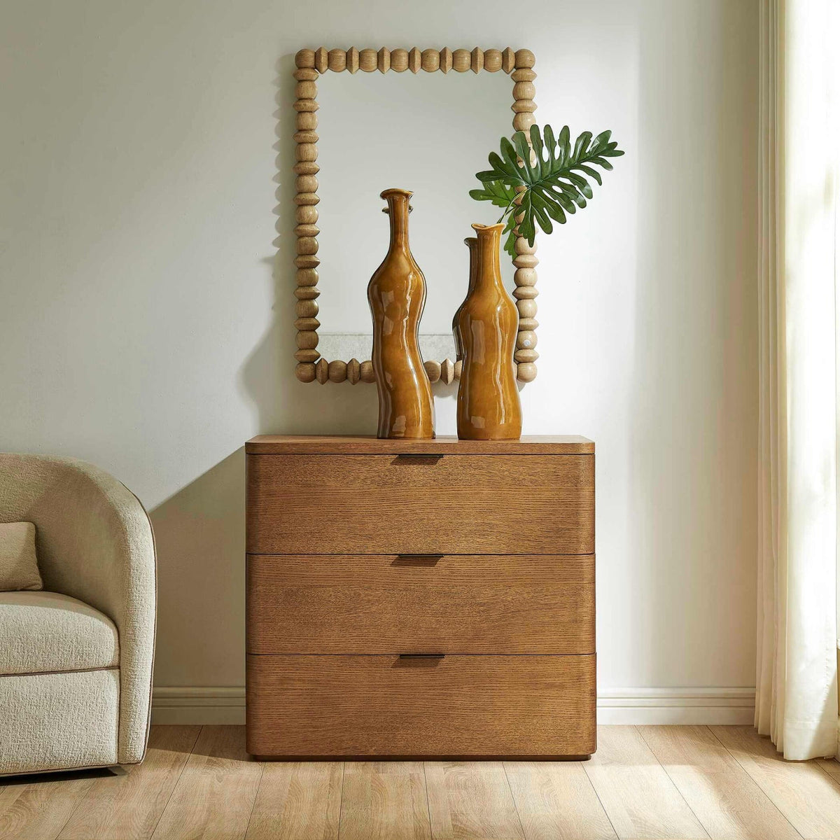 Uttermost Living Duluth Oak 3 Drawer Chest House of Isabella UK