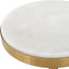 Uttermost Living Edifice Drinks Table in White Marble House of Isabella UK