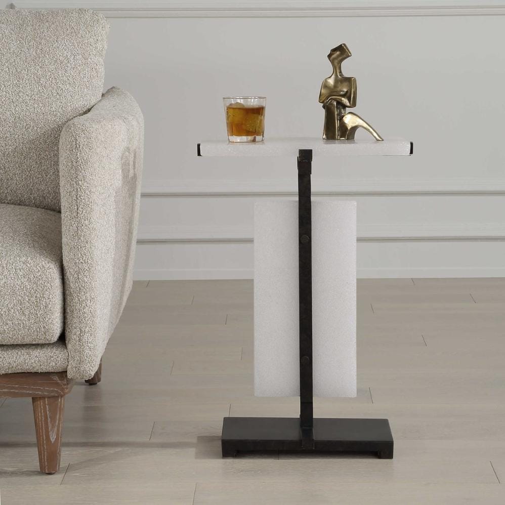 Uttermost Living Elements Bubble Glass Accent Table House of Isabella UK