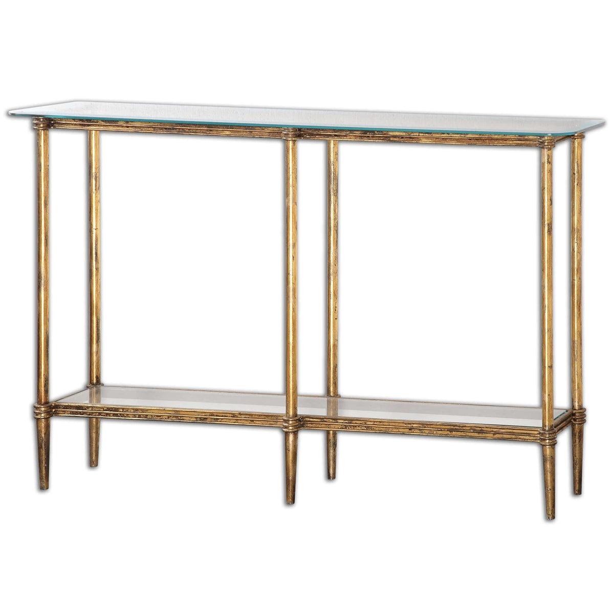 Uttermost Living Elenio Glass Console Table House of Isabella UK