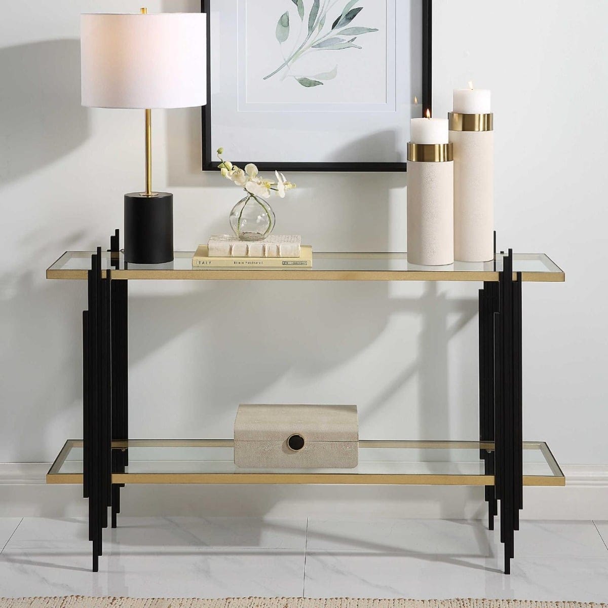 Uttermost Living Empire Cityscape Console Table House of Isabella UK