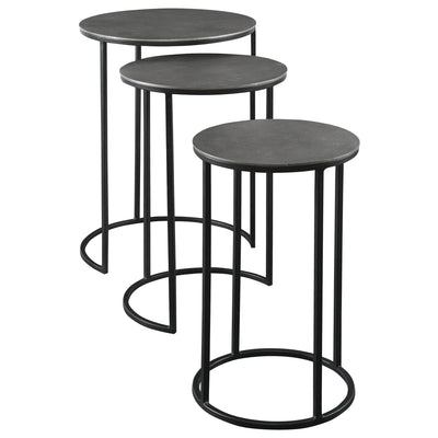 Uttermost Living Erik Metal Nesting Tables, S/3 House of Isabella UK