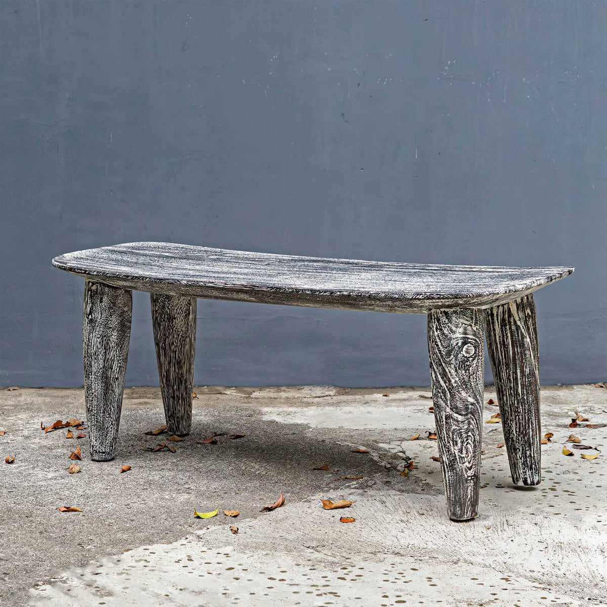 Uttermost Living Fade To Black Wood Bench House of Isabella UK