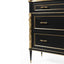 Uttermost Living Faux Bois Cabinet - Black/Gold House of Isabella UK