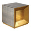 Uttermost Living Flair Gold Cube Table House of Isabella UK
