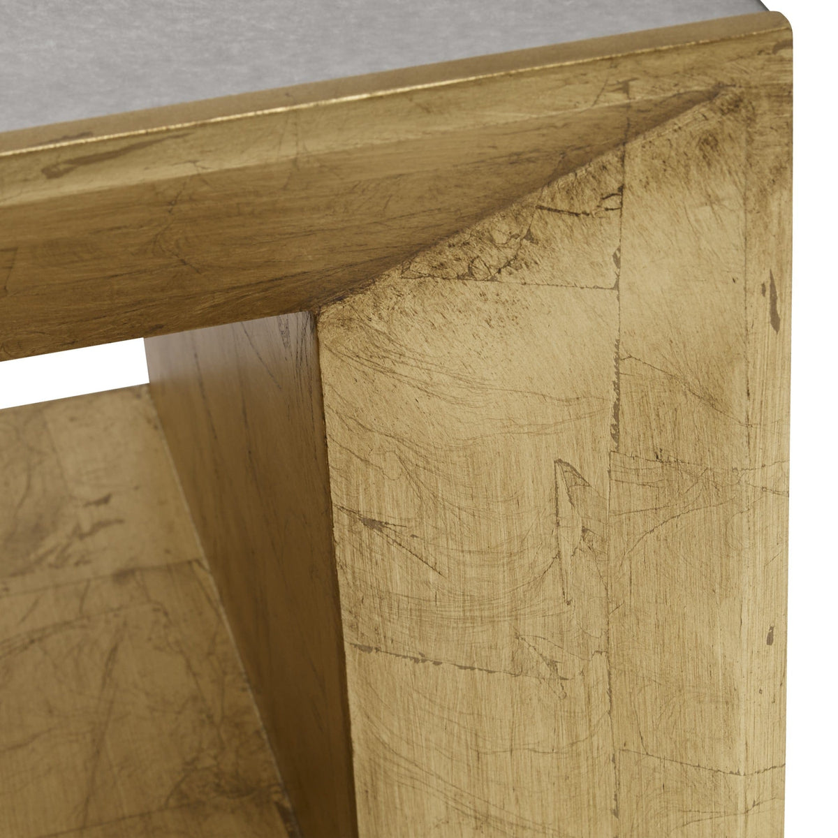 Uttermost Living Flair Gold Cube Table House of Isabella UK