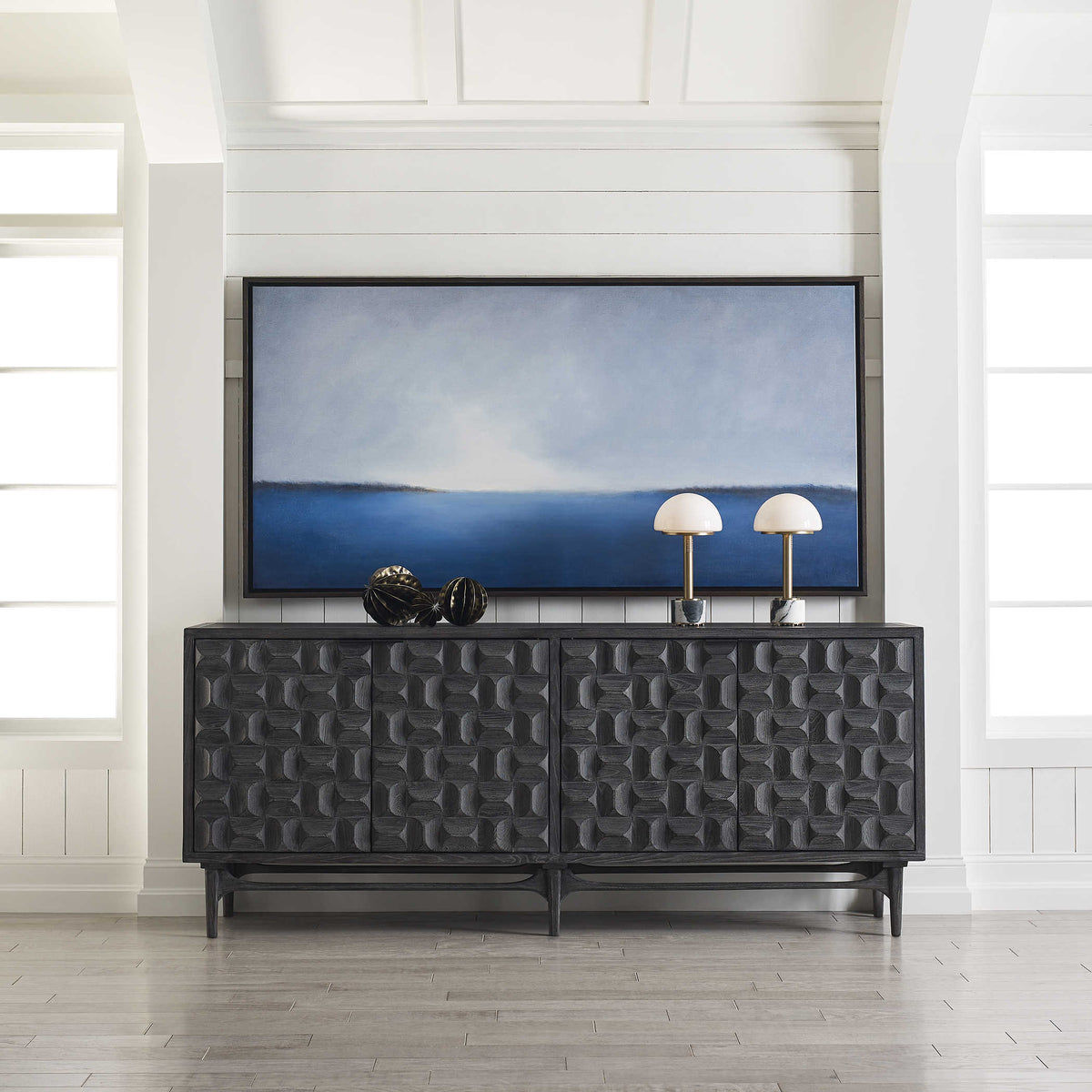 Uttermost Living Foursquare 4 Door Cabinet House of Isabella UK