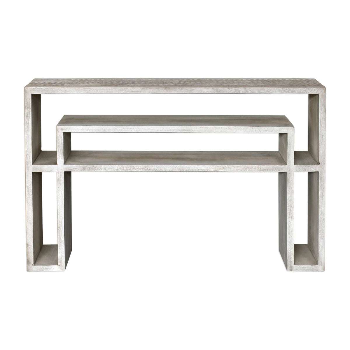 Uttermost Living Genara Bone White Carved Console Table House of Isabella UK