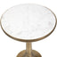 Uttermost Living Gianno Round Side Table in White Marble House of Isabella UK