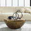 Uttermost Living Gilded Dome Gold Coffee Table House of Isabella UK