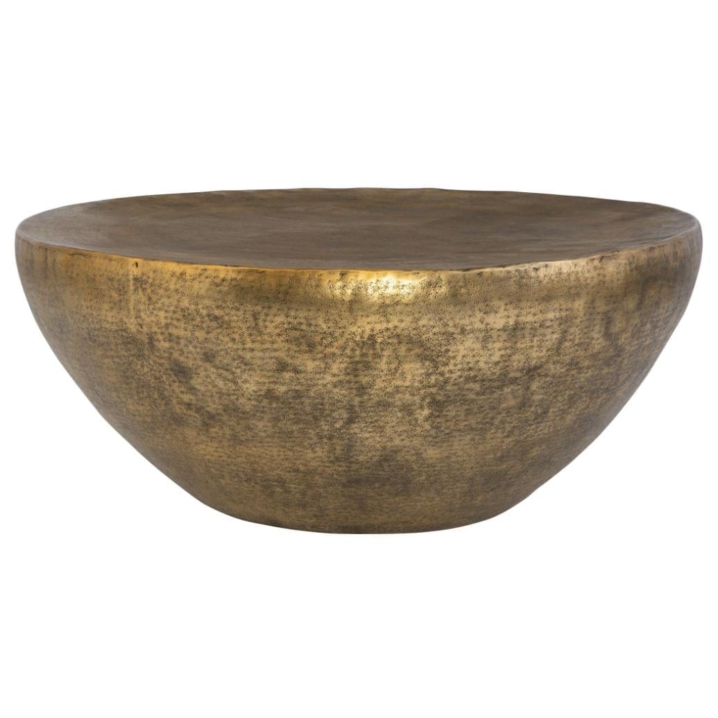 Uttermost Living Gilded Dome Gold Coffee Table House of Isabella UK