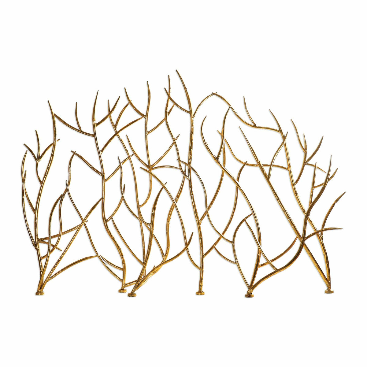 Uttermost Living Gold Branches Decorative Fireplace Screen House of Isabella UK