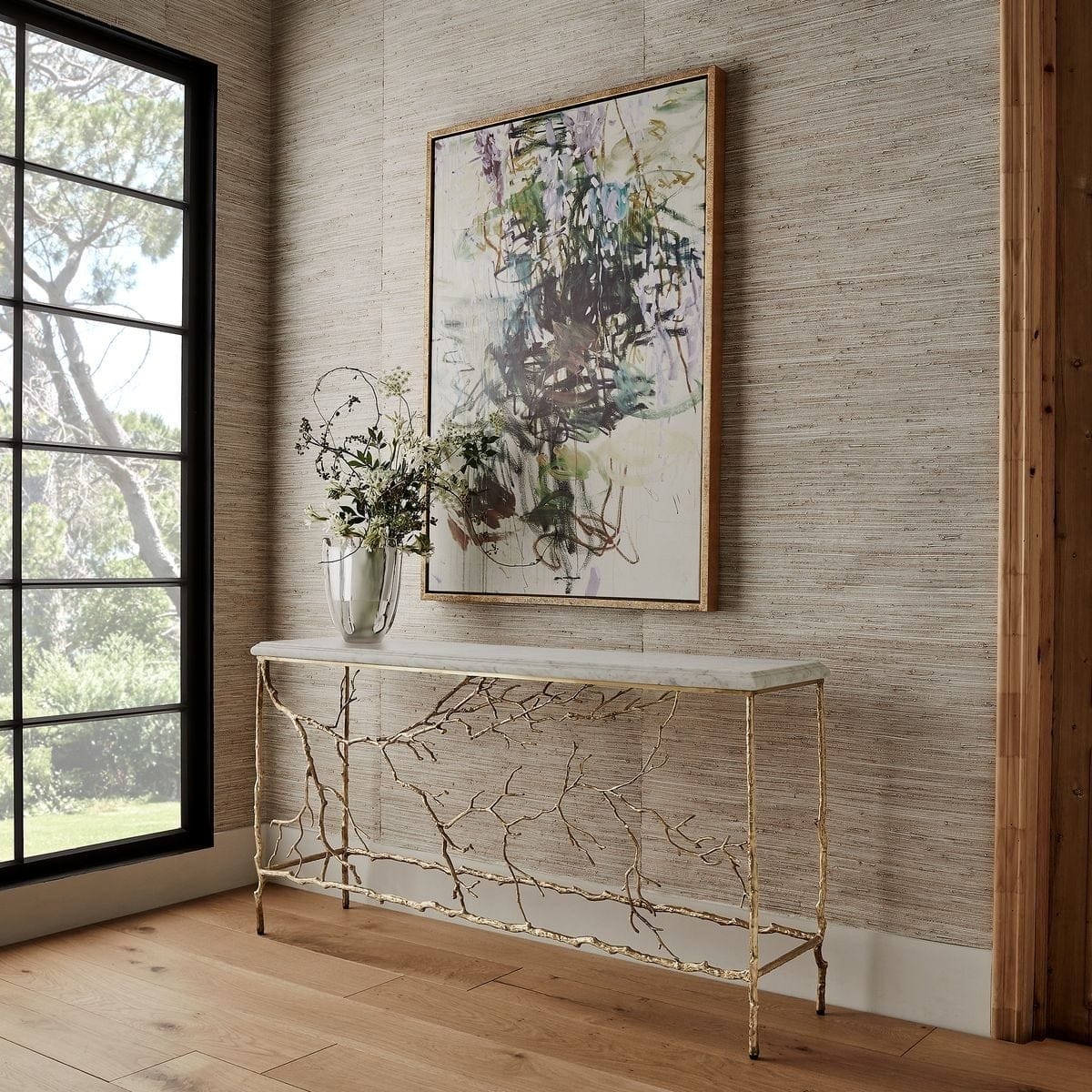 Uttermost Living Golden Chestnut Console Table House of Isabella UK