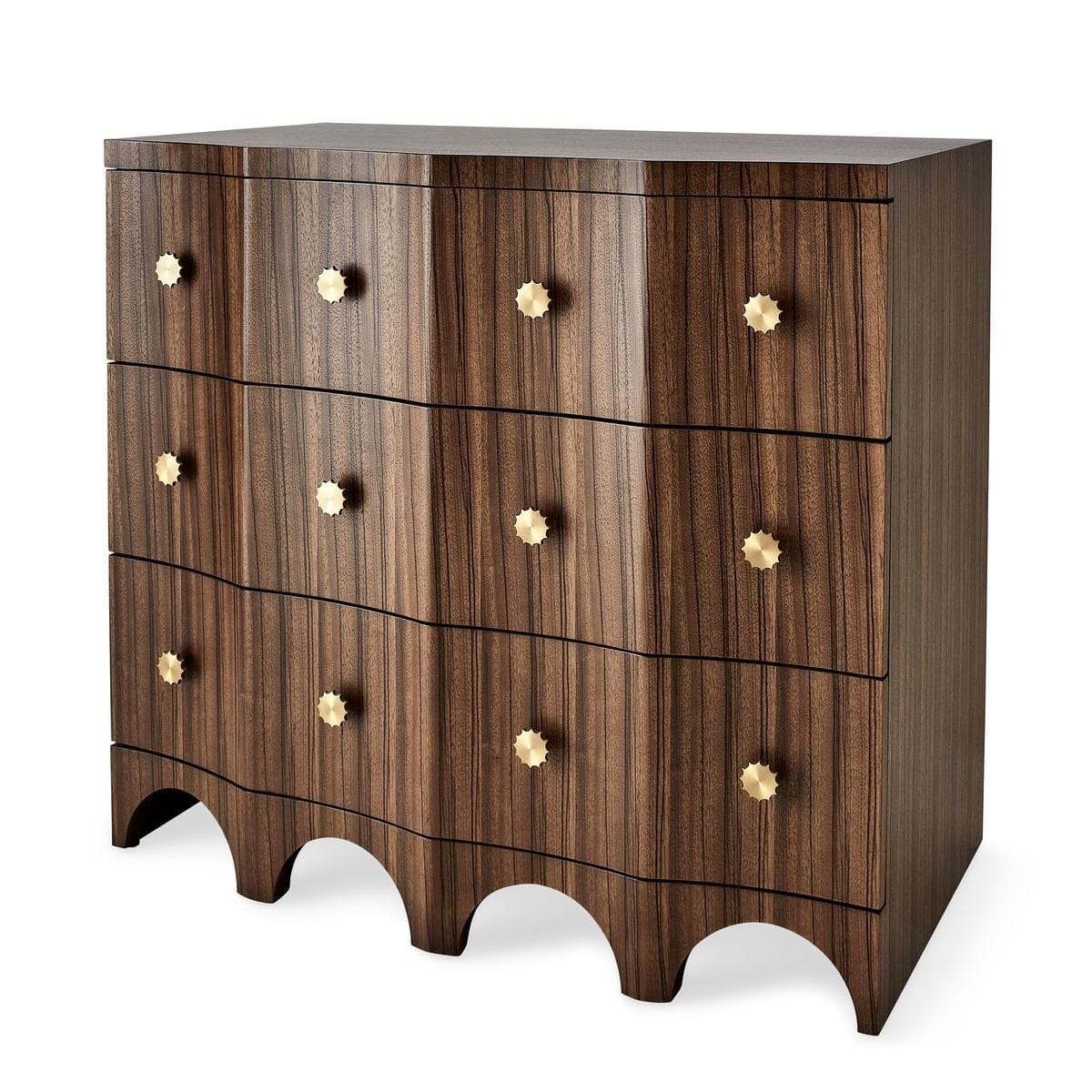 Uttermost Living Grand Flute 3 Drawer Chest House of Isabella UK