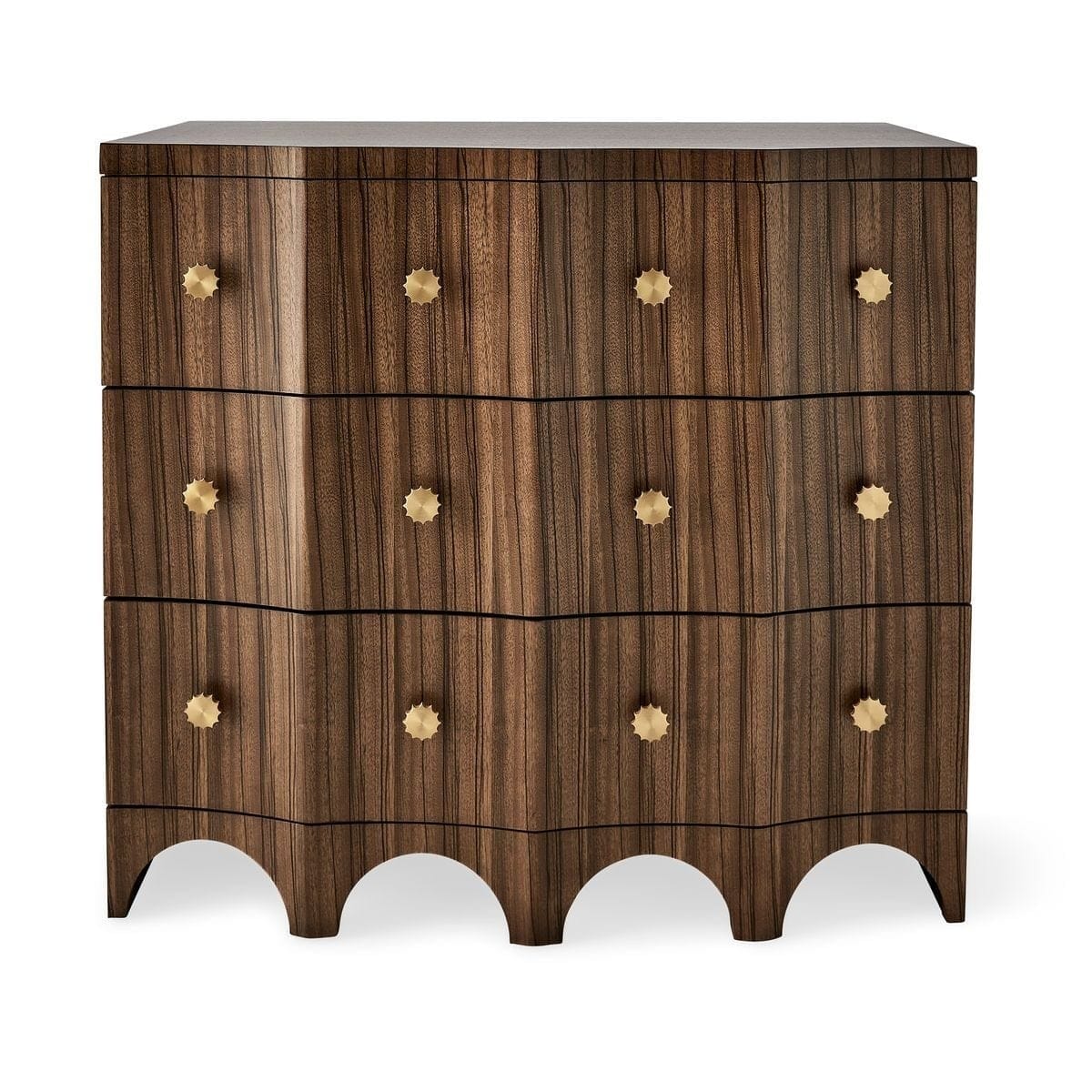 Uttermost Living Grand Flute 3 Drawer Chest House of Isabella UK