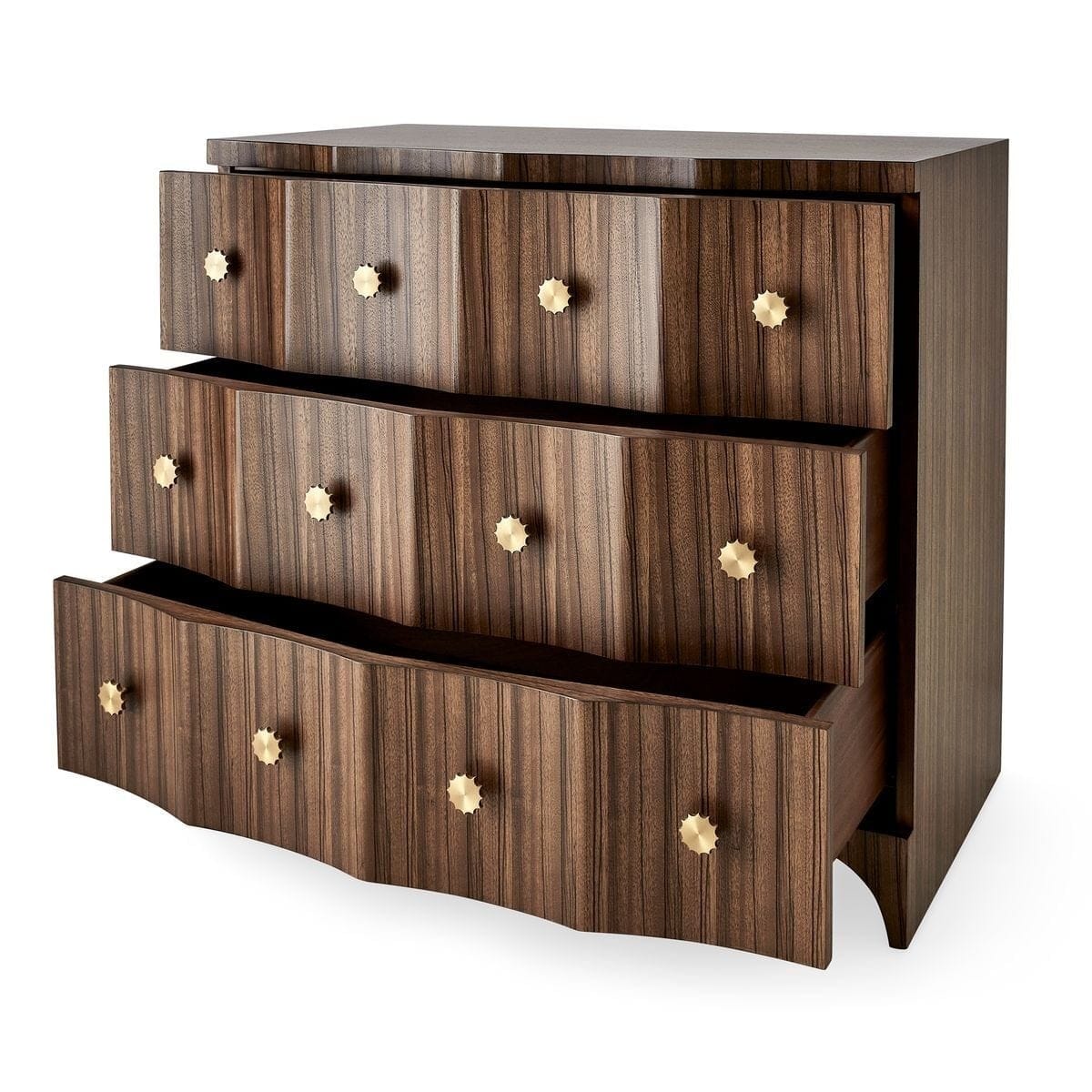 Uttermost Living Grand Flute 3 Drawer Chest House of Isabella UK