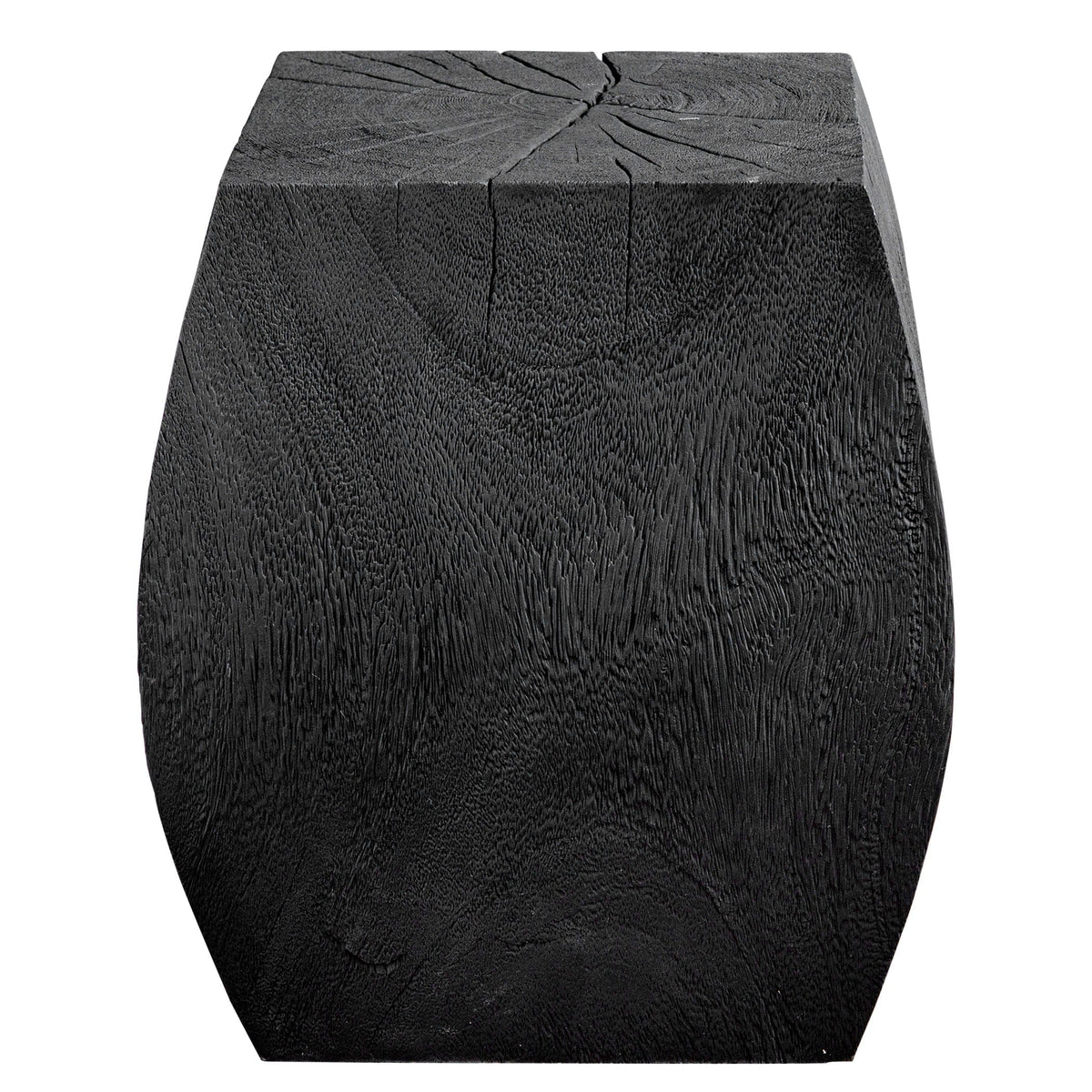 Uttermost Living Grove Black Wooden Accent Stool House of Isabella UK