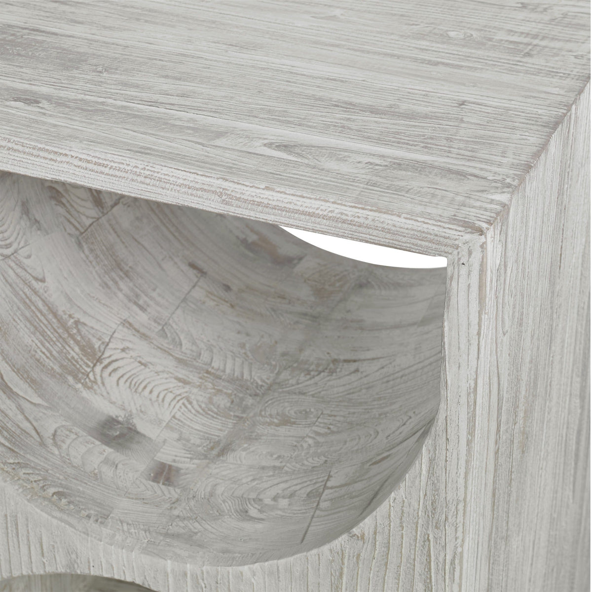 Uttermost Living Hans White Side Table House of Isabella UK