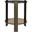 Uttermost Living Hanson Side Table in Bronze and Dark Glass House of Isabella UK