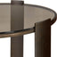 Uttermost Living Hanson Side Table in Bronze and Dark Glass House of Isabella UK