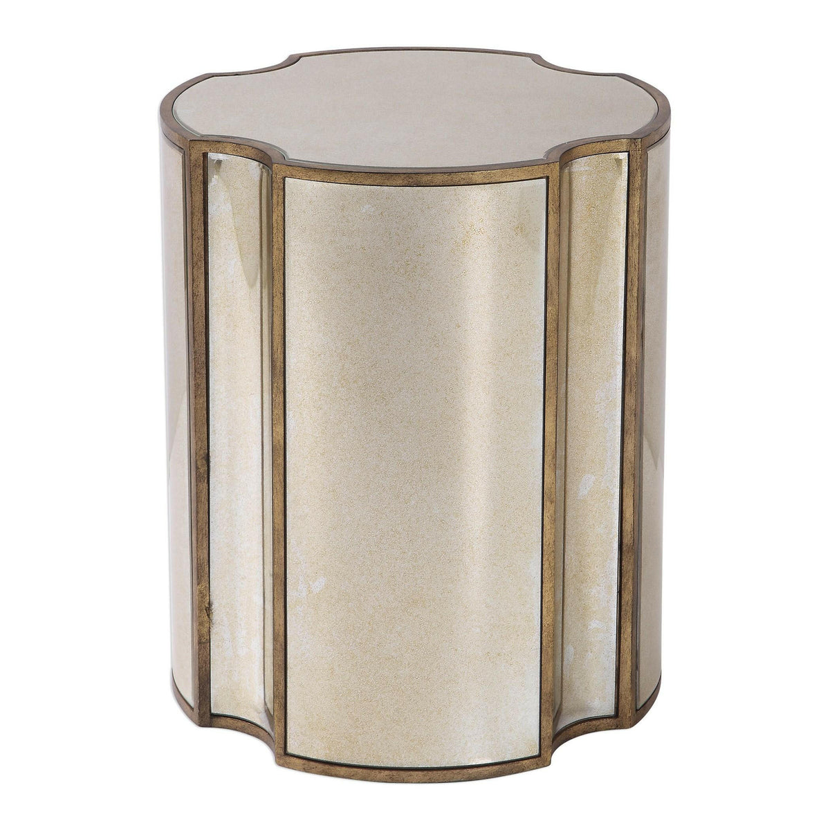 Harlow Mirrored Accent Table.