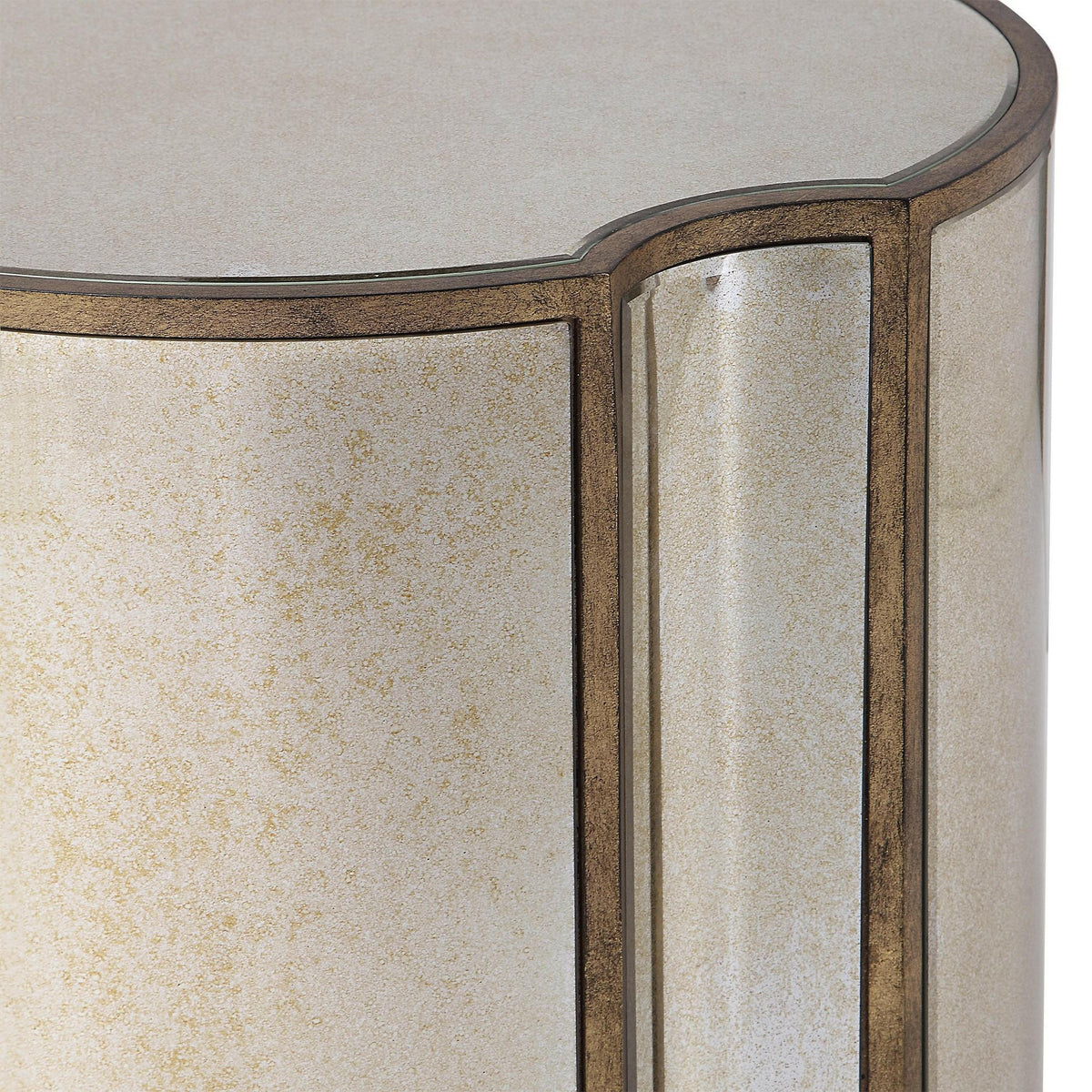 Harlow Mirrored Accent Table.
