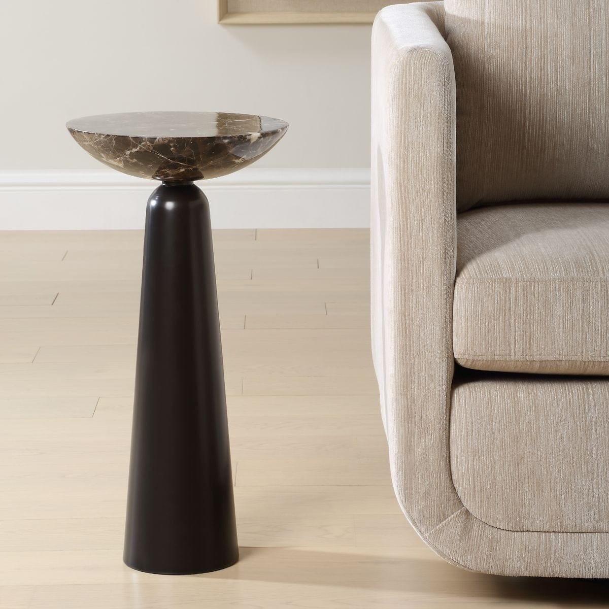 Uttermost Living Hastings Accent Table in Brown Marble House of Isabella UK