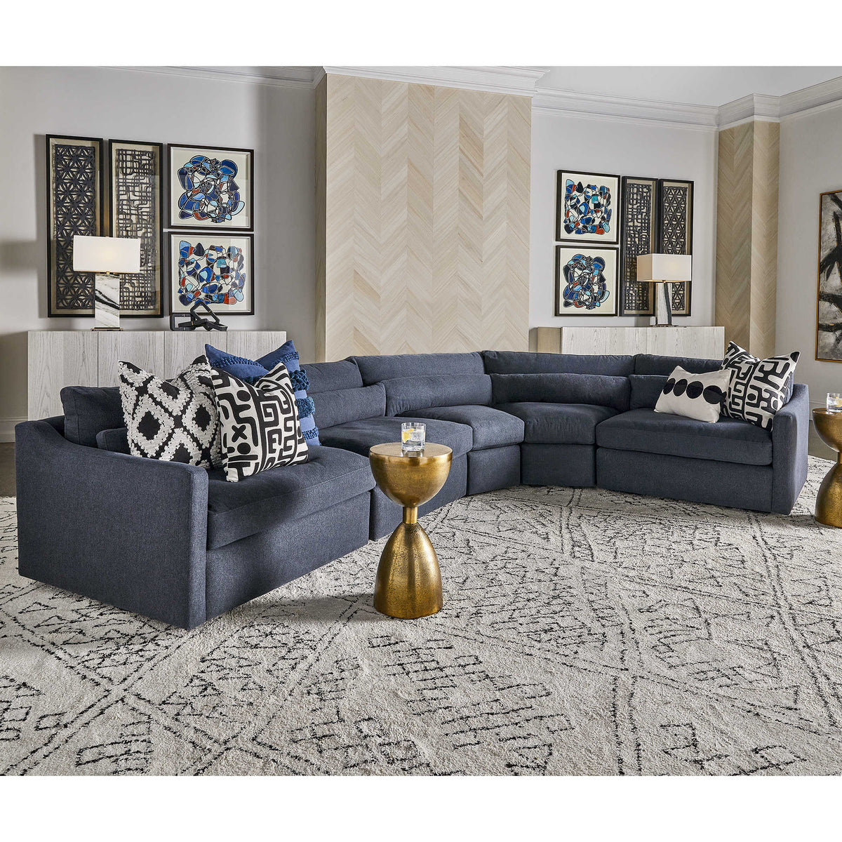 Uttermost Living Having a Ball Cushion - Blueberry House of Isabella UK