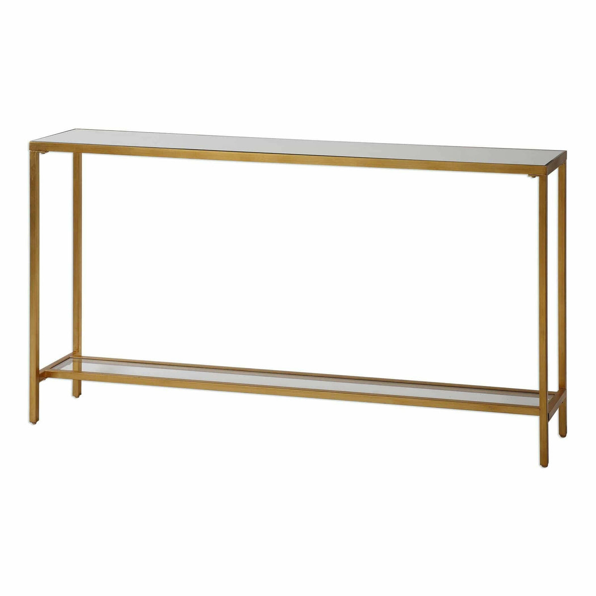 Hayley Gold Console Table.