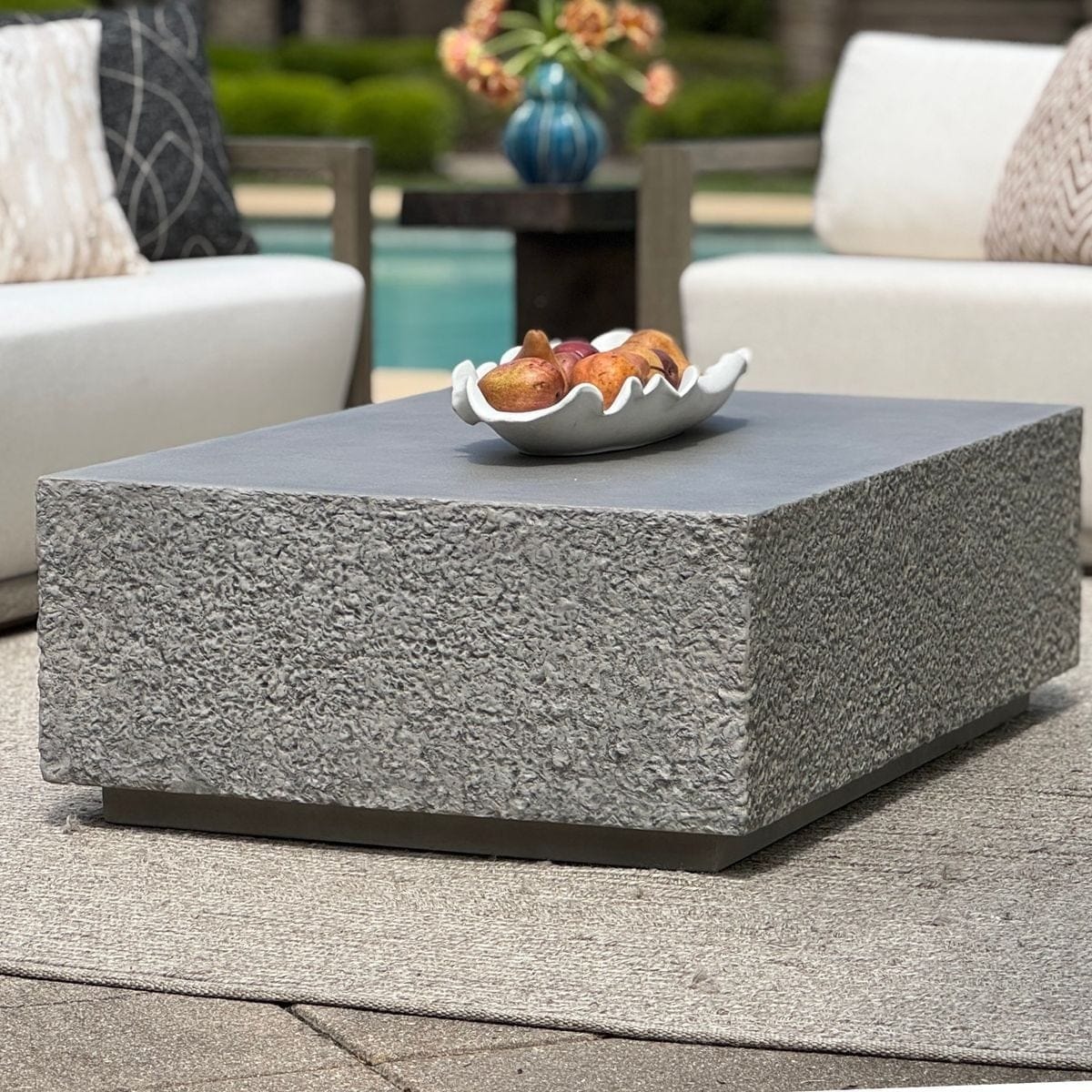 Uttermost Living Hesston Outdoor Concrete Coffee Table House of Isabella UK