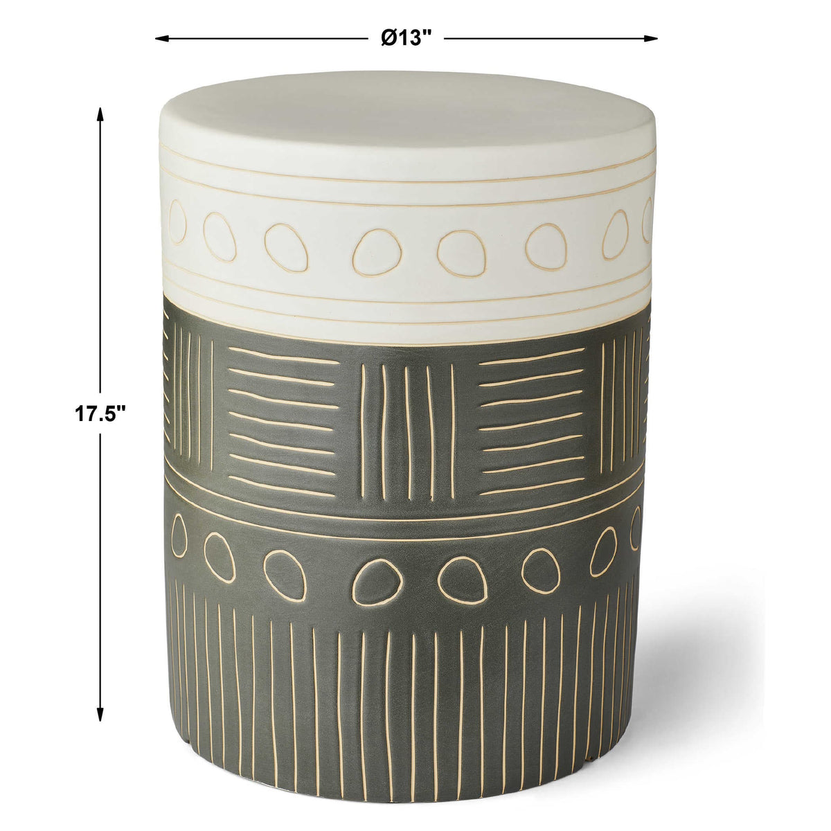 Uttermost Living Hieroglyphics Side Table House of Isabella UK