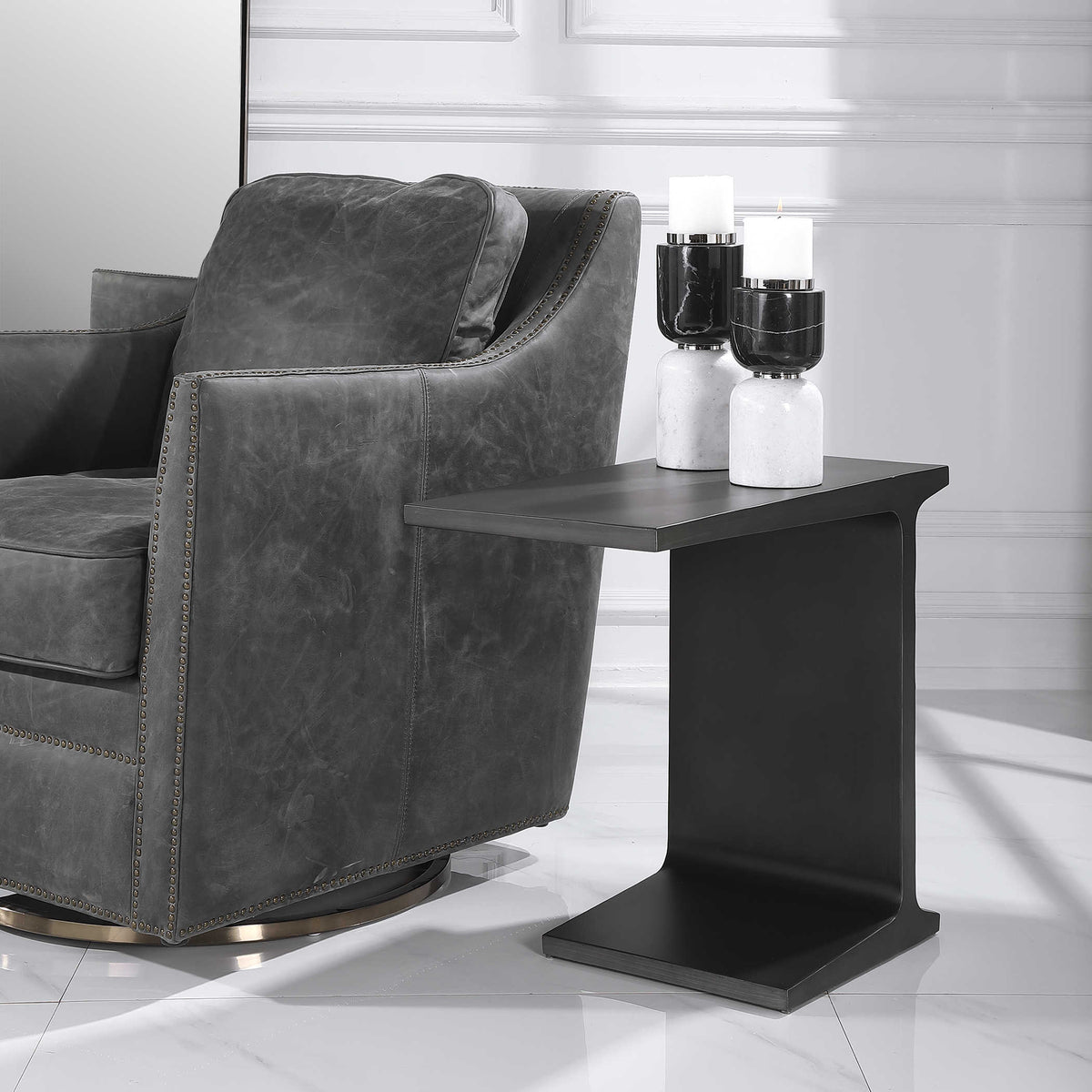 Uttermost Living I-Beam Pull Up Table House of Isabella UK