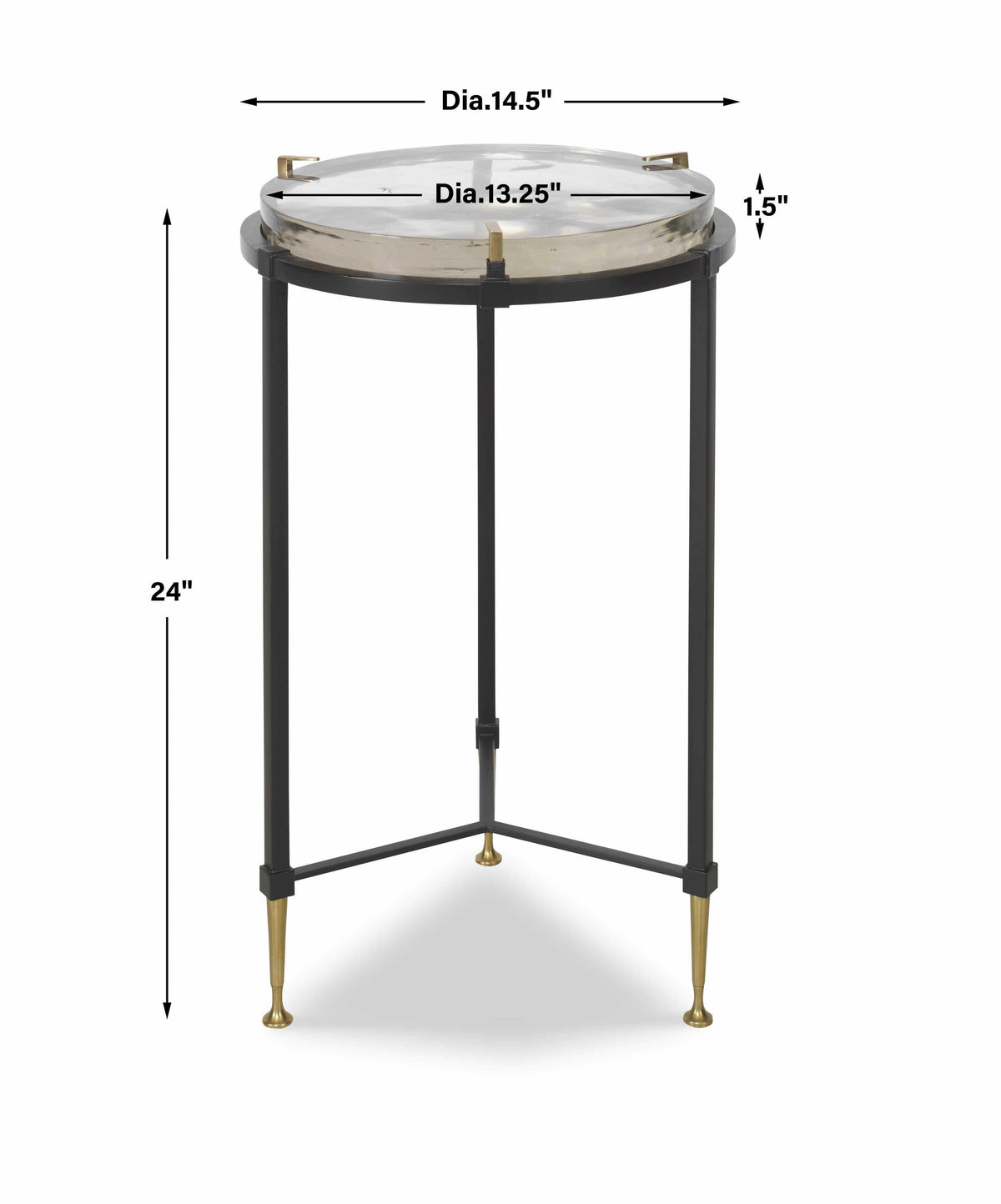 Ice Block Accent Table - Round.