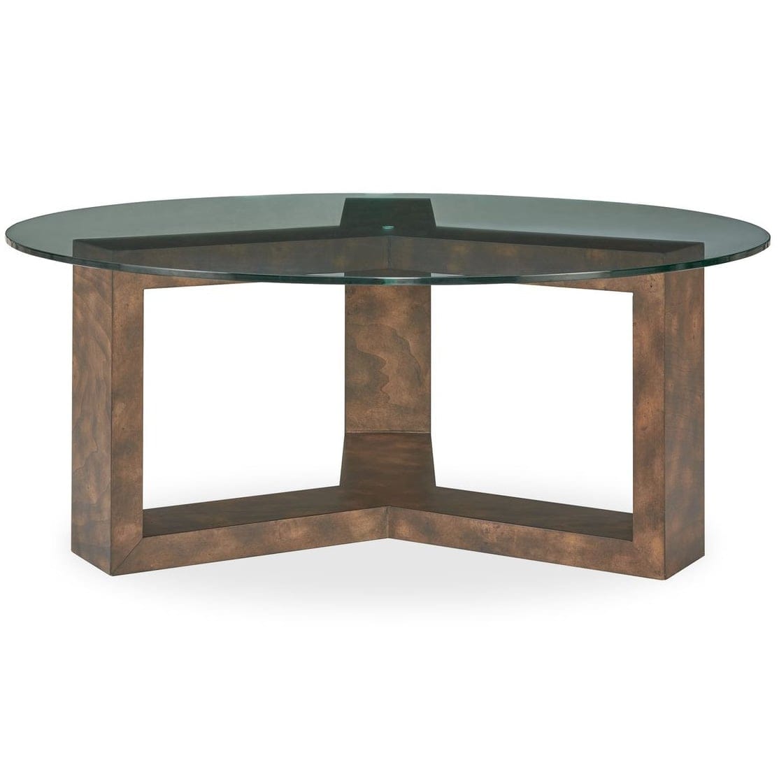 Uttermost Living Ignis Round Coffee Table in Glass House of Isabella UK
