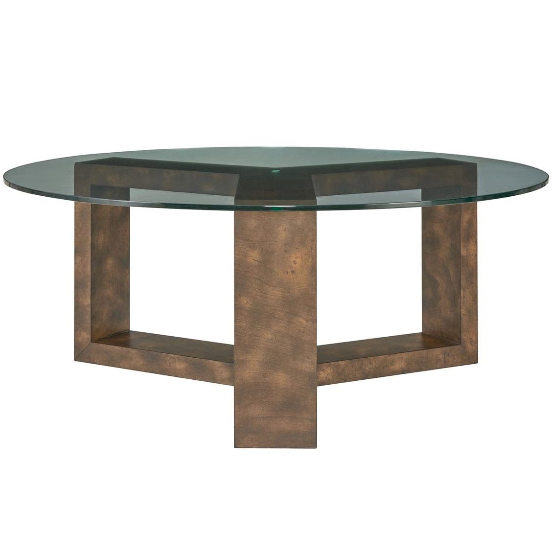Uttermost Living Ignis Round Coffee Table in Glass House of Isabella UK