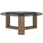 Uttermost Living Ignis Round Coffee Table in Glass House of Isabella UK