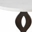 Uttermost Living Ila Round White Drink Table House of Isabella UK