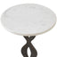 Uttermost Living Ila Round White Drink Table House of Isabella UK
