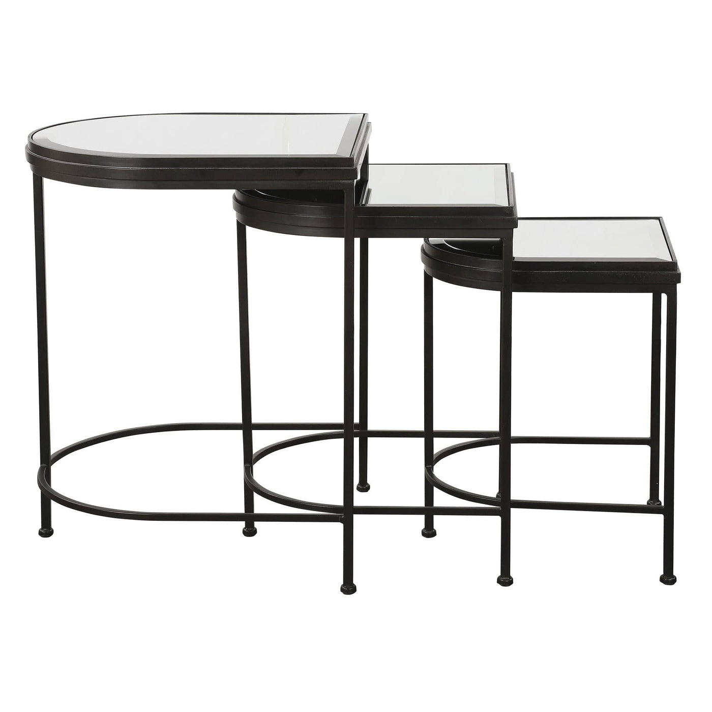 Uttermost Living India Black Nesting Tables, S/3 House of Isabella UK