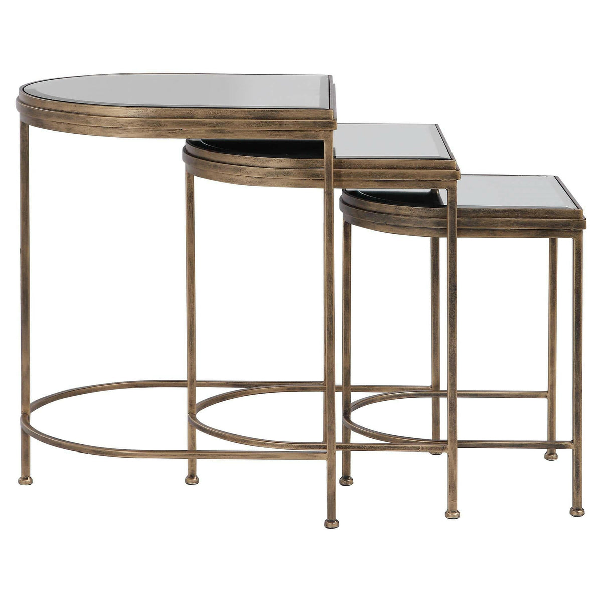 India Nesting Tables, Set/3.