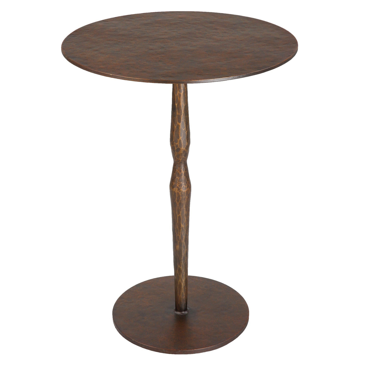 Uttermost Living Industria Copper Bronze Accent Table House of Isabella UK