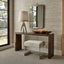 Uttermost Living Ingrain Console Table in Cocoa Brown House of Isabella UK