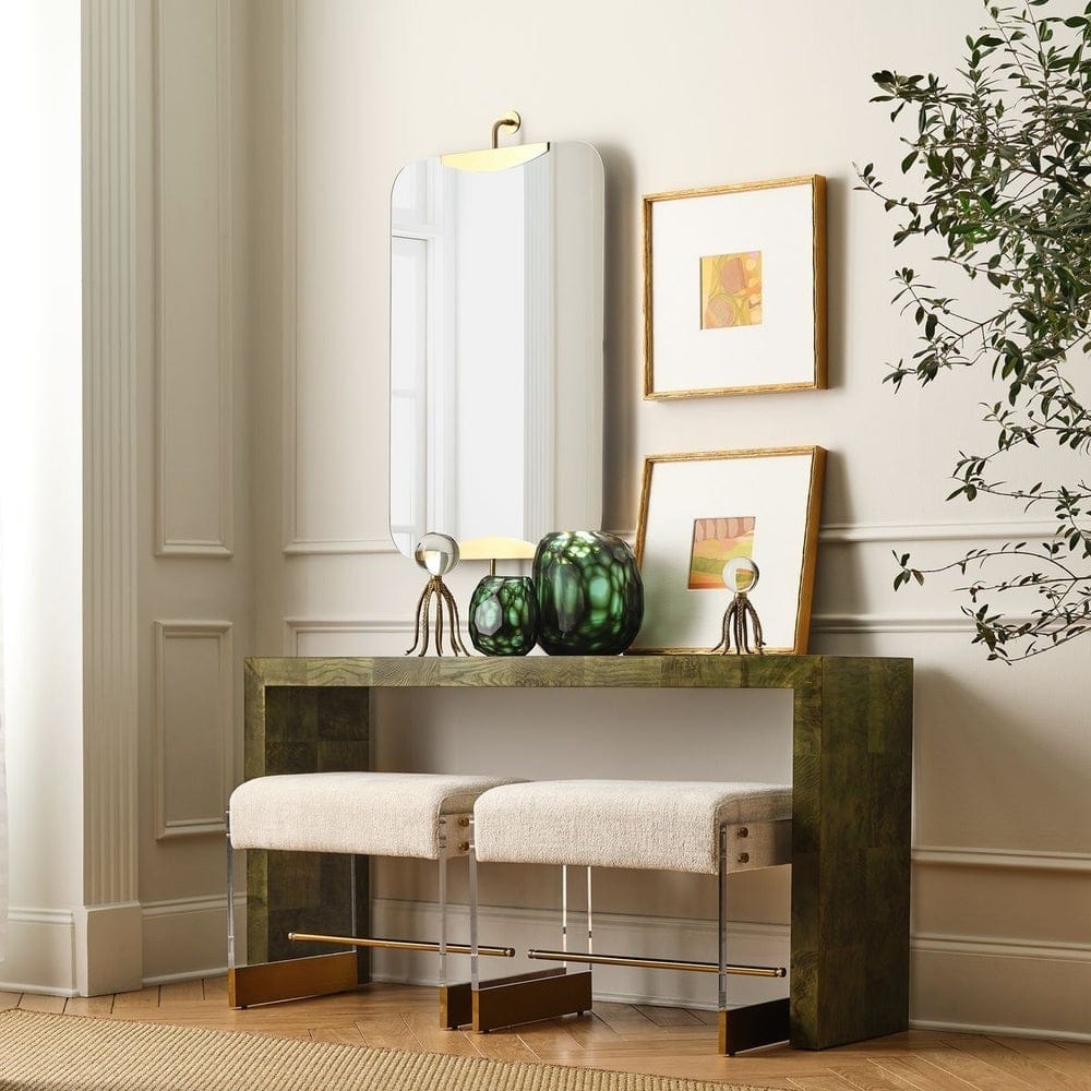 Uttermost Living Ingrain Console Table in Olive House of Isabella UK