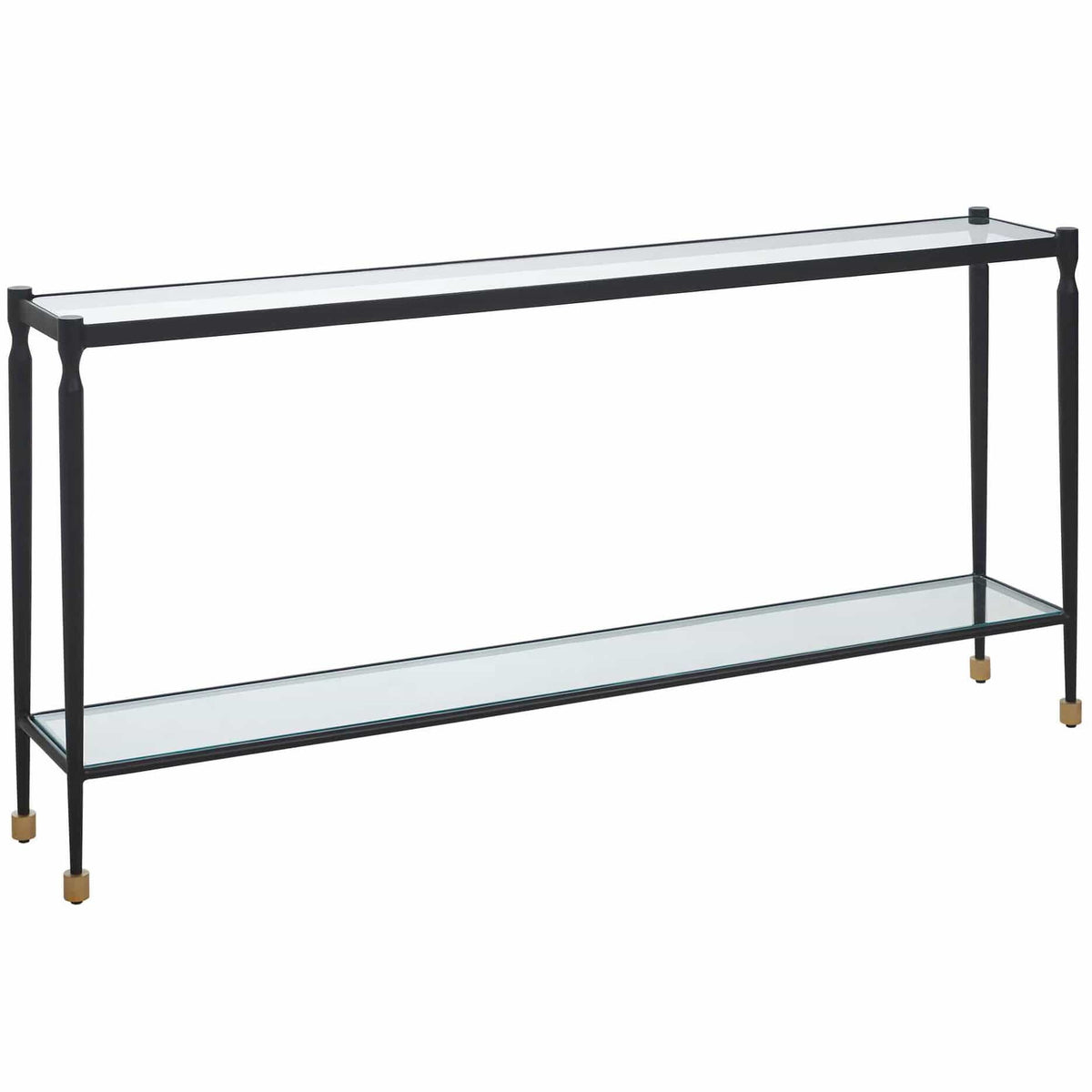 Uttermost Living Javana Glass / Iron Console Table House of Isabella UK